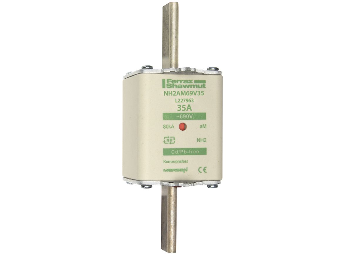 L227963 - NH fuse-link aM, 690VAC, size 2, 35A double indicator/live tags